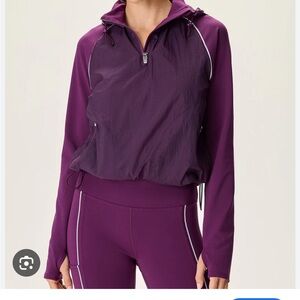 Purple Outdoor Voices Jacket & Leggings Set